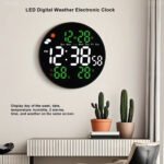 ⁦Horloge murale ronde avec télécommande et grand écran LED numérique DS-3853L - ساعة حائط دائرية تعمل بجهاز تحكم عن بعد مزودة بإضاءة رقمية⁩ - الصورة ⁦8⁩