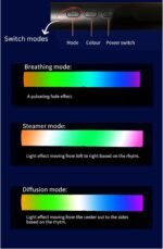 ⁦Barre LED RGB 2PCS synchronisée avec la musique et les sons 8 modes d'éclairage - أضواء ملونة متزامنة مع الموسيقى⁩ - الصورة ⁦4⁩