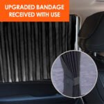 ⁦Rideaux Pare-Soleil Magnétiques pour Voiture 2PCS - ستائر السيارة المغناطيسية الواقية من الشمس⁩ - الصورة ⁦2⁩