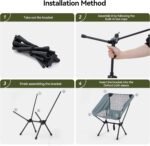 ⁦Chaise de Camping Pliante Ultra-Légère avec Pochette - كرسي التخييم المحمول فائق الخفة⁩ - الصورة ⁦2⁩