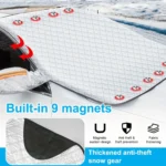 ⁦Couverture de Pare-brise Magnetique pour Voiture Toute Saison - غطاء الزجاج الأمامي للسيارة متعدد الفصول⁩ - الصورة ⁦13⁩
