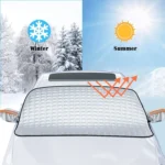 ⁦Couverture de Pare-brise Magnetique pour Voiture Toute Saison - غطاء الزجاج الأمامي للسيارة متعدد الفصول⁩ - الصورة ⁦4⁩