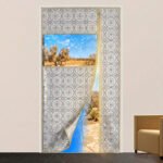 ⁦Rideau de Porte Thermique Isolant avec Fenêtre PVC - ستارة الباب الحرارية ذات النافذة الشفافة⁩ - الصورة ⁦6⁩