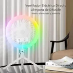 ⁦Anneau Lumineux LED RGB et Ventilateur avec Support Flexible - مصباح حلقة للتصوير الاحترافي مع مروحة⁩ - الصورة ⁦3⁩