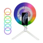 ⁦Anneau Lumineux LED RGB et Ventilateur avec Support Flexible - مصباح حلقة للتصوير الاحترافي مع مروحة⁩ - الصورة ⁦5⁩