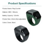 ⁦Anneau de Zikr Intelligent avec Bluetooth Ecran OLED - خاتم التسبيح الذكي يعمل مع تطبيق بلوتوث⁩ - الصورة ⁦7⁩