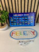 ⁦Panneau LED Neon Signe FELEXY - لوحة مضيئة لواجهة محل⁩ - الصورة ⁦5⁩