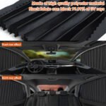 ⁦Rideaux Fenêtre de Voiture Accordéon Magnétiques 4Pcs - ستائر السيارات مغناطيسية⁩ - الصورة ⁦3⁩