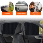 ⁦Rideaux Fenêtre de Voiture Accordéon Magnétiques 4Pcs - ستائر السيارات مغناطيسية⁩ - الصورة ⁦4⁩