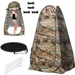 ⁦Tente de change pliable protection UPF 50+ et imperméable, 120 x 120 x 190 cm, camouflage - خيمة تغيير الملابس قابلة للطي⁩ - الصورة ⁦2⁩