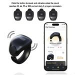 ⁦Anneau de Zikr Étanche avec Écran OLED iTasbih Faith+ Black - خاتم التسبيح الذكي المقاوم للماء بـ5 مقاسات⁩ - الصورة ⁦11⁩