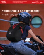 ⁦Sac à Dos MOTOCENTRIC pour Casque de Moto - حقيبة ظهر المخصصة لخوذة الدراجة النارية⁩ - الصورة ⁦2⁩