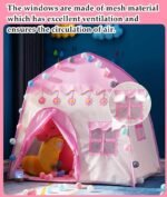 ⁦Tente de Jeu pour Enfants en Tissu Oxford Flower Castle - خيمة لعب الأطفال القماشية الواسعة⁩ - الصورة ⁦3⁩