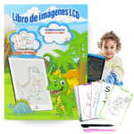 Tablette Magique Éducative LCD pour Enfants avec 20 Papiers de Dessins - اللوحة السحرية التعليمية للأطفال مع قوالب الرسم