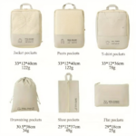 ⁦Kit de 6 Organisateurs de Voyage pour Valise - مجموعة منظمات حقائب السفر الاحترافية (6 قطع)⁩ - الصورة ⁦7⁩