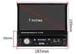 ⁦DVD Lecteur MP5 de Contrôle Central Rétractable pour Voiture - مشغل راديو قابل للفتح⁩ - الصورة ⁦7⁩