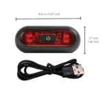 ⁦Feu arrière LED intelligent pour casque - مصباح تحذيري خلفي للخوذة للدراجات النارية⁩ - الصورة ⁦8⁩