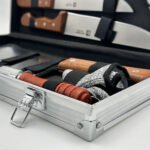 ⁦Coffret de Couteaux Professionnel avec Valise en Aluminium 9Pcs - طقم سكاكين الجزارة في حقيبة ألمنيوم صلبة⁩ - الصورة ⁦2⁩