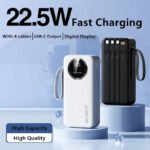 ⁦Power Bank Hoco J-005 Premium 40000mAh - باور بانك حجم كبير بسعة 40,000 مللي أمبير⁩ - الصورة ⁦6⁩