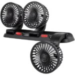 ⁦Ventilateur de Voiture USB Haute Vitesse 360° Réglable 3 Têtes 12/ 24 V - مروحة سيارة قابلة للتعديل بزاوية 360 درجة بثلاثة رؤوس⁩ - الصورة ⁦7⁩