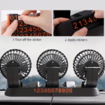 ⁦Ventilateur de Voiture USB Haute Vitesse 360° Réglable 3 Têtes 12/ 24 V - مروحة سيارة قابلة للتعديل بزاوية 360 درجة بثلاثة رؤوس⁩ - الصورة ⁦8⁩