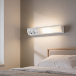 ⁦Applique murale linéaire 10W 50cm avec 2 prises - مصباح جداري خطي مزود بمقبسين⁩ - الصورة ⁦10⁩