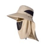 ⁦Chapeau de protection solaire printemps-été avec couvrant le visage - قبعة للحماية من الشمس بتصميم شال تغطي الوجه⁩ - الصورة ⁦2⁩