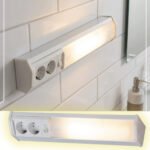 Applique murale linéaire 10W 50cm avec 2 prises - مصباح جداري خطي مزود بمقبسين