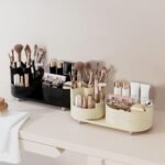 ⁦Organisateur de Maquillage Rotatif à 360° Deux Zones - منظم المكياج والأدوات الدوار 360 درجة⁩ - الصورة ⁦4⁩