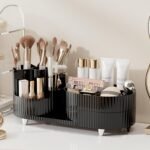 ⁦Organisateur de Maquillage Rotatif à 360° Deux Zones - منظم المكياج والأدوات الدوار 360 درجة⁩ - الصورة ⁦2⁩