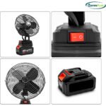 ⁦Ventilateur de Table Rechargeable avec Batterie Lithium 24V - مروحة مع بطارية كبيرة قابلة للشحن⁩ - الصورة ⁦3⁩