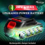 ⁦Ventilateur de Table Rechargeable avec Batterie Lithium 24V - مروحة مع بطارية كبيرة قابلة للشحن⁩ - الصورة ⁦12⁩