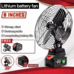 ⁦Ventilateur de Table Rechargeable avec Batterie Lithium 24V - مروحة مع بطارية كبيرة قابلة للشحن⁩ - الصورة ⁦7⁩