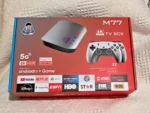 ⁦TV Box & Game Console M77 Ultra HD avec Deux Manettes et Télécommande - جهاز الترفيه والألعاب المتكامل⁩ - الصورة ⁦9⁩