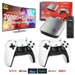 TV Box & Game Console M77 Ultra HD avec Deux Manettes et Télécommande - جهاز الترفيه والألعاب المتكامل