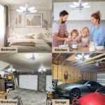 ⁦Ventilateur de Plafond Lumineux à Douille avec Télécommande - مروحة السقف الذكية 2 في 1 مع إضاءة قوية بقاعدة⁩ - الصورة ⁦10⁩
