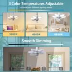 ⁦Ventilateur de Plafond Lumineux à Douille avec Télécommande - مروحة السقف الذكية 2 في 1 مع إضاءة قوية بقاعدة⁩ - الصورة ⁦6⁩