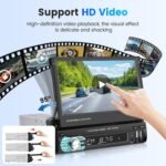 ⁦Autoradio Rétractable Tactile 7 Pouces Wireless CarPlay Android Auto 32+2GB - راديو السيارة الذكي بنظام أندرويد وشاشة 7 بوصة قابلة للطي⁩ - الصورة ⁦2⁩