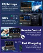 ⁦Autoradio Rétractable Tactile 7 Pouces Wireless CarPlay Android Auto 32+2GB - راديو السيارة الذكي بنظام أندرويد وشاشة 7 بوصة قابلة للطي⁩ - الصورة ⁦3⁩