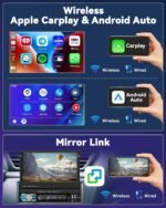 ⁦Autoradio Rétractable Tactile 7 Pouces Wireless CarPlay Android Auto 32+2GB - راديو السيارة الذكي بنظام أندرويد وشاشة 7 بوصة قابلة للطي⁩ - الصورة ⁦9⁩