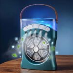 ⁦Ventilateur Brumisateur de Bureau Portable USB avec Éclairage - مروحة المكتب الذكية برذاذ الماء والترطيب بـ 3 سرعات⁩ - الصورة ⁦2⁩