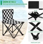 ⁦Ensemble de Camping Pliable Table et 2 Chaises Portables - طقم تخييم ونزهات قابل للطي (طاولة + كرسيين)⁩ - الصورة ⁦3⁩