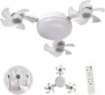 ⁦Ventilateur de Plafond LED Style Drone avec Télécommande - مصباح ومروحة السقف الذكية بتصميم درون⁩ - الصورة ⁦3⁩