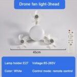 ⁦Ventilateur de Plafond LED Style Drone avec Télécommande - مصباح ومروحة السقف الذكية بتصميم درون⁩ - الصورة ⁦2⁩
