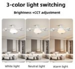 ⁦Ventilateur de Plafond LED Style Drone avec Télécommande - مصباح ومروحة السقف الذكية بتصميم درون⁩ - الصورة ⁦7⁩