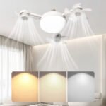 ⁦Ventilateur de Plafond LED Style Drone avec Télécommande - مصباح ومروحة السقف الذكية بتصميم درون⁩ - الصورة ⁦10⁩