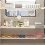 ⁦Étagère de placard mural extensible tuyau télescopique 1Pcs - رف خزانة حائط قابل للتمديد مزود بأنبوب تلسكوبي⁩ - الصورة ⁦6⁩