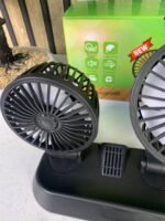 ⁦Ventilateur de Voiture USB Haute Vitesse 360° Réglable 3 Têtes 12/ 24 V - مروحة سيارة قابلة للتعديل بزاوية 360 درجة بثلاثة رؤوس⁩ - الصورة ⁦4⁩