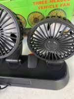 ⁦Ventilateur de Voiture USB Haute Vitesse 360° Réglable 3 Têtes 12/ 24 V - مروحة سيارة قابلة للتعديل بزاوية 360 درجة بثلاثة رؤوس⁩ - الصورة ⁦9⁩