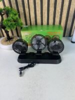⁦Ventilateur de Voiture USB Haute Vitesse 360° Réglable 3 Têtes 12/ 24 V - مروحة سيارة قابلة للتعديل بزاوية 360 درجة بثلاثة رؤوس⁩ - الصورة ⁦6⁩